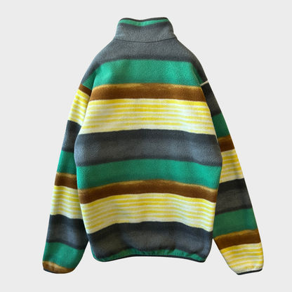 Patagonia パタゴニア スナップT マルチカラー フリース グリーンイエロー (S) /A9855F-SO