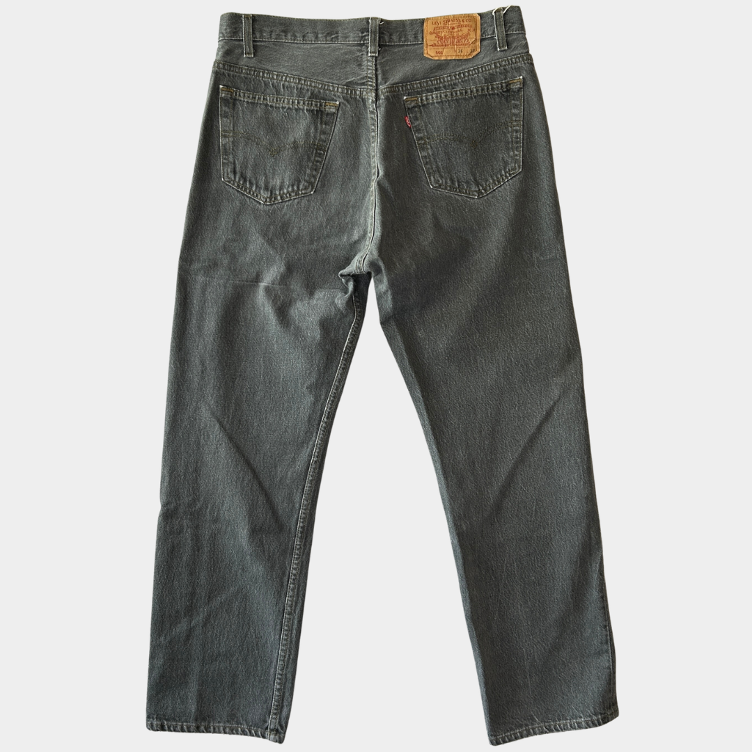 90's Levi's リーバイス 501-0658 先染めブラック デニムパンツ USA製 (36×30)/A6589P-SO