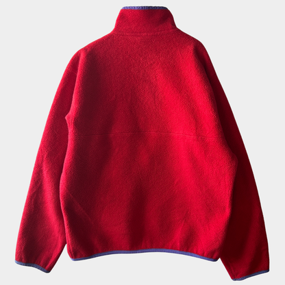 80's ~ Patagonia パタゴニア スナップT フリース プルオーバー レッド パープル (M)/C0096F-SO