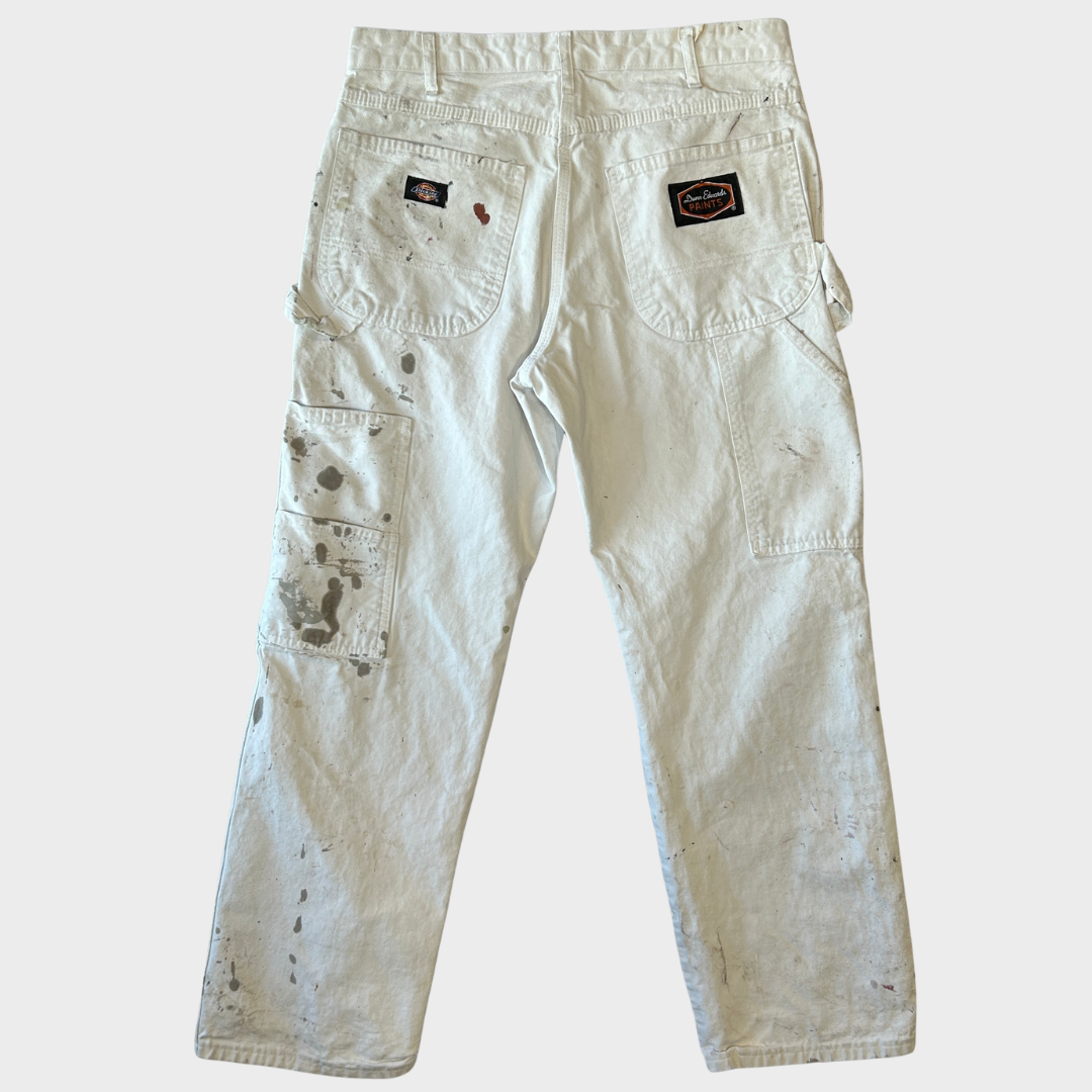 00's Dickies ディッキーズ ペインターパンツ 白 ホワイト (W32/L30 00's Dickies ディッキーズ ペインターパンツ 白 ホワイト (W32/L30