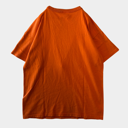 90's champion 無地Tシャツ 目無し USA製 オレンジ(XL)/A2340T-SO