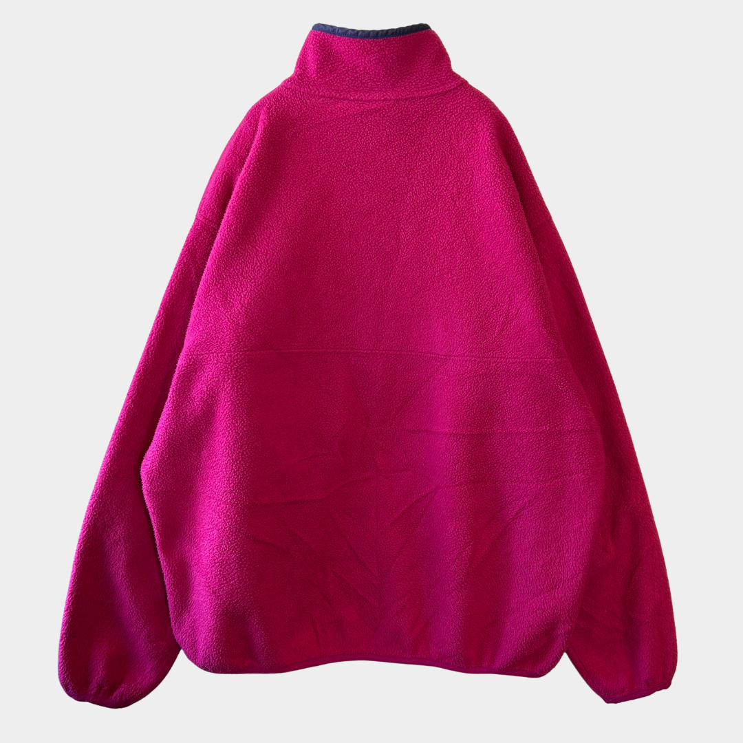 90's Patagonia パタゴニア スナップT フリースプルオーバー マゼンタ (XL)/C0080F-SO
