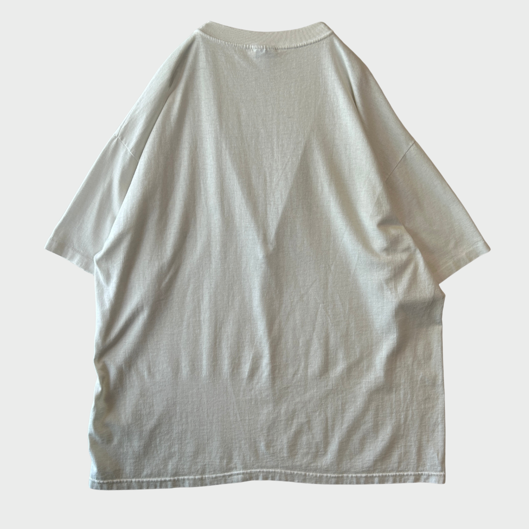 90's Hanes ヘインズ スマイリーフェイス プリントTシャツ 白 XL B3477T-SO