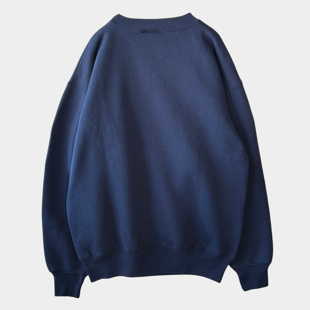 90's Disney くまのプーさん キャラクタースウェット 紺 (M)/B0752S-SO