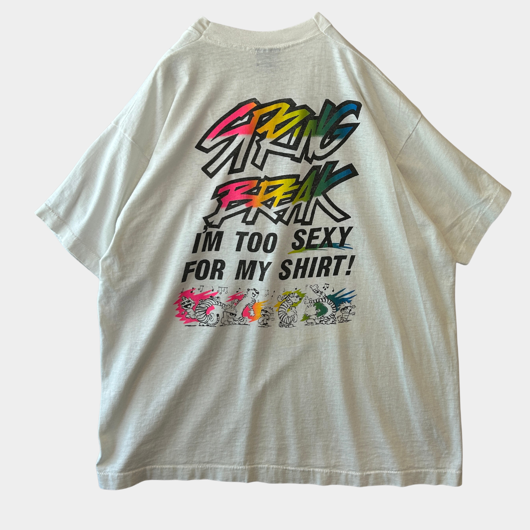 90's MTV Spring Break 1992 Tシャツ ミュージックT 白 Screen Stars (XL)/C0927T-SO