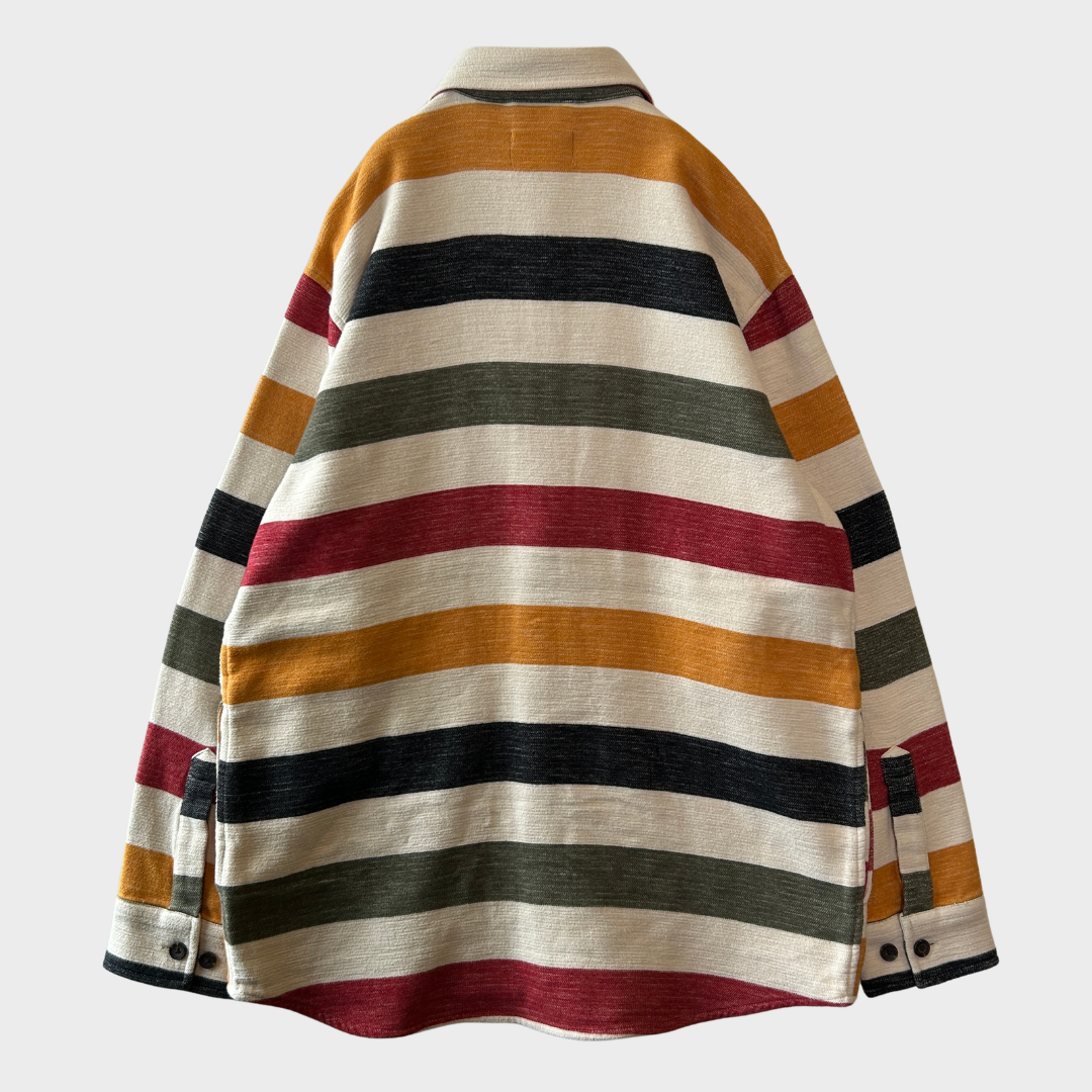 00's Pendleton ペンドルトン ブランケット オーバーシャツ ストライプ ボーダー (M) /A9769SH-SO