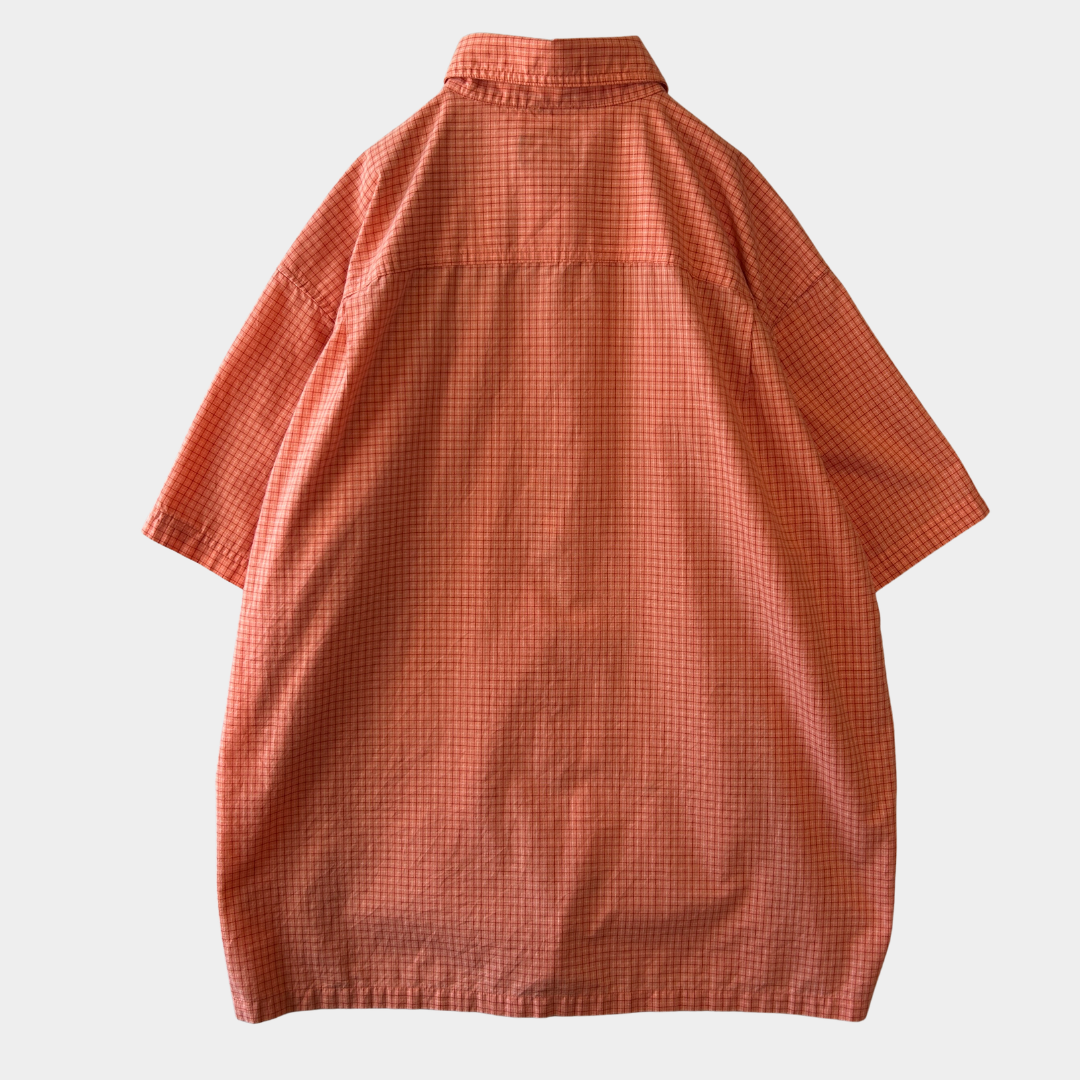 Patagonia パタゴニア Island Hopper II Shirt 半袖チェックシャツ (XL)/C1319SH-SO