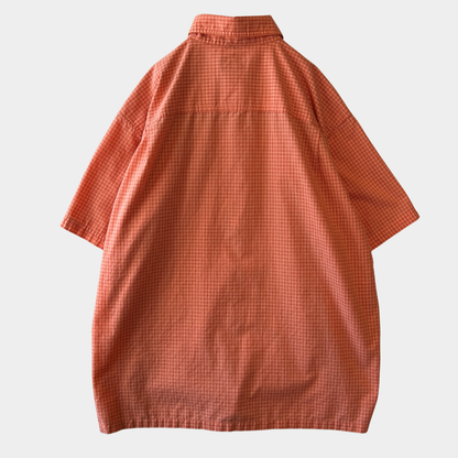 Patagonia パタゴニア Island Hopper II Shirt 半袖チェックシャツ (XL)/C1319SH-SO