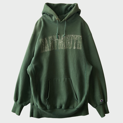 80's Champion Reverse Weave Dartmouth リバースウィーブ カレッジスウェット ハトメ 緑 (XL)/C0237H-SO