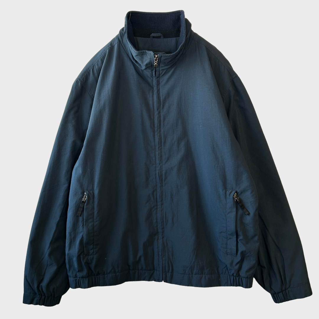 00's Eddie Bauer ナイロンジャケット 紺 (tall L)/A8962J-SO