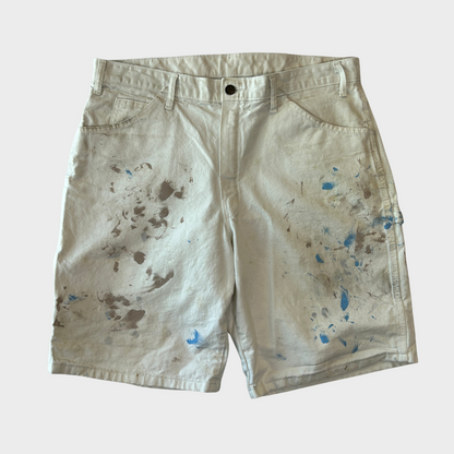 00's Dickies×Sherwin Williams ディッキーズ ペインターショーツ ハーフパンツ  白 (W36)/A7363P-SO