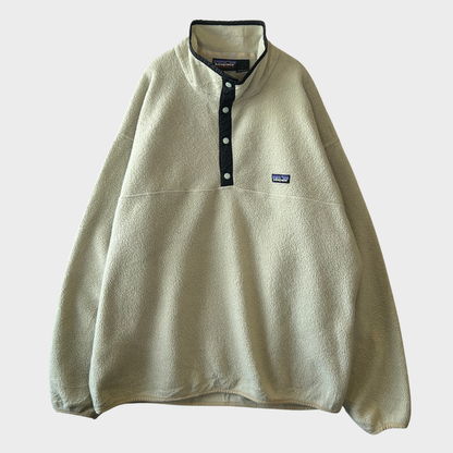 00's Patagonia パタゴニア スナップT シンチラ フリース プルオーバー アイボリー (L) /C0217F-SO