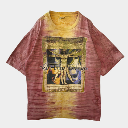 90's Van Halen Balance プロモTシャツ タイダイ ダヴィンチ (XL)/A6533T-SO