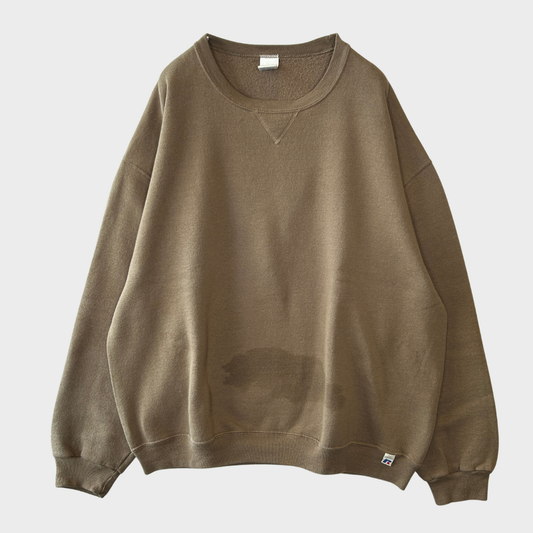00's  Russell Athletic ラッセル 無地スウェット 茶ベージュ (XL) /A8234S-SO