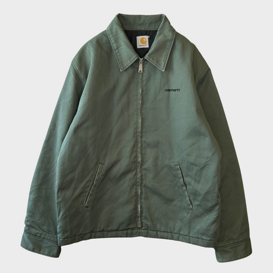00's Carhartt コットンツイル ジャケット グリーン (不明)/A8298J-SO