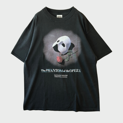00's Tultex オペラ座の怪人 舞台Tシャツ 黒 (XL)/B2687T-SO