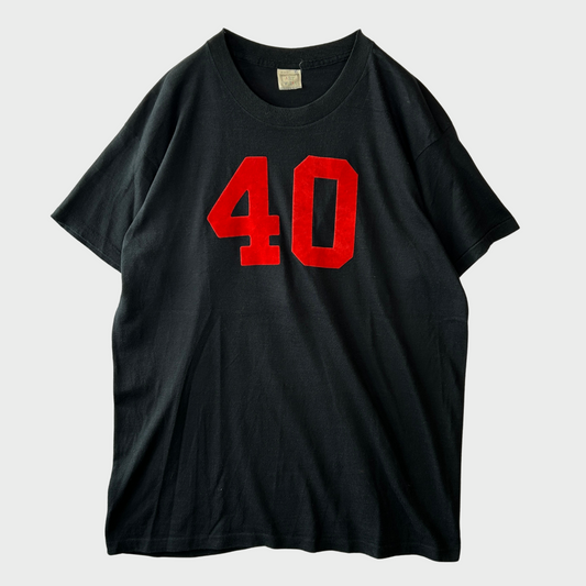 90's ART WORKS "40" ナンバリングTシャツ 黒 (XL)/A2794T-SO
