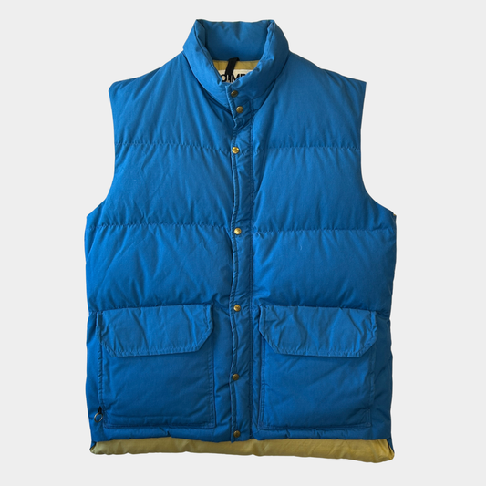 70's CAMP7 キャンプ7 ダウンベスト ブルー(XL)/A9880V-SO