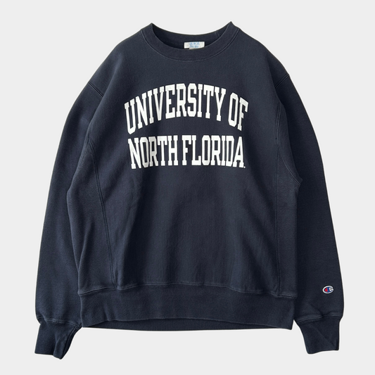00's champion reverse weave "UNIVERSITY OF NORTH FLORIDA" チャンピオン リバースウィーブ ダークネイビー (M)/A8088S=SO