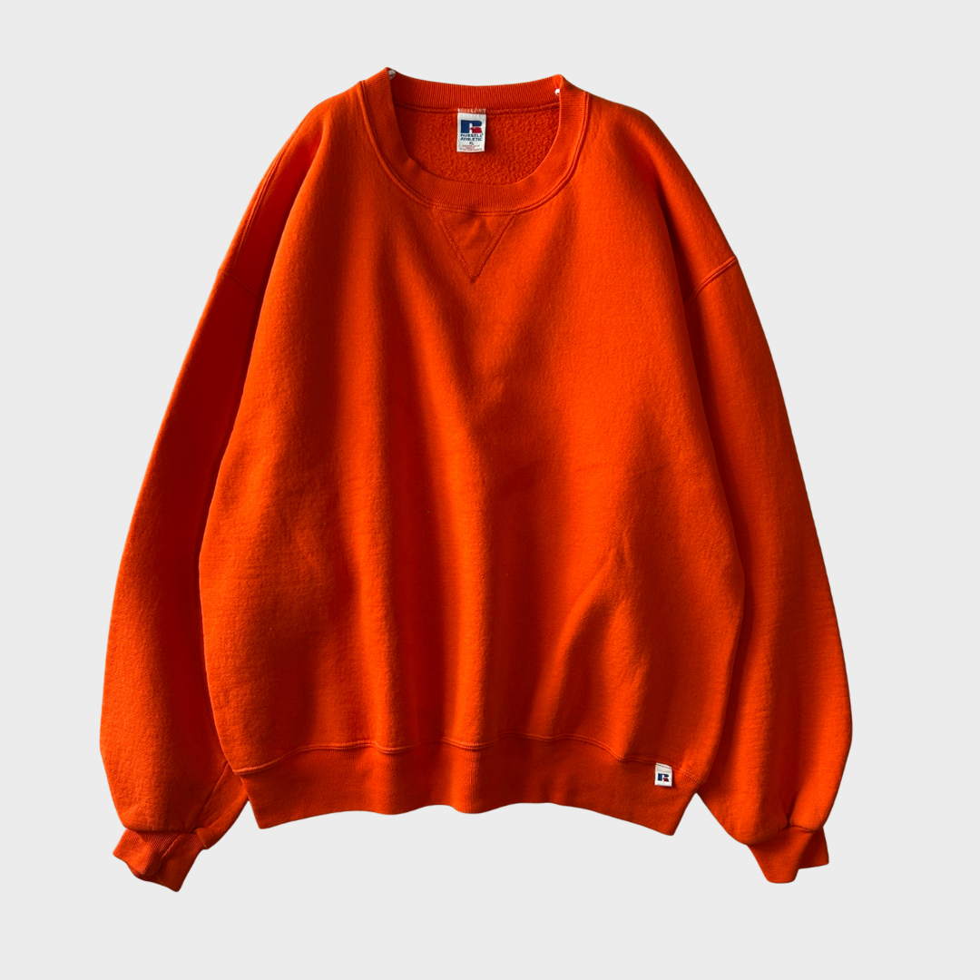 00's Russell Athletic ラッセル 無地スウェット オレンジ (XL)/A8236S 00's Russell Athletic ラッセル 無地スウェット オレンジ (XL)/A8236S