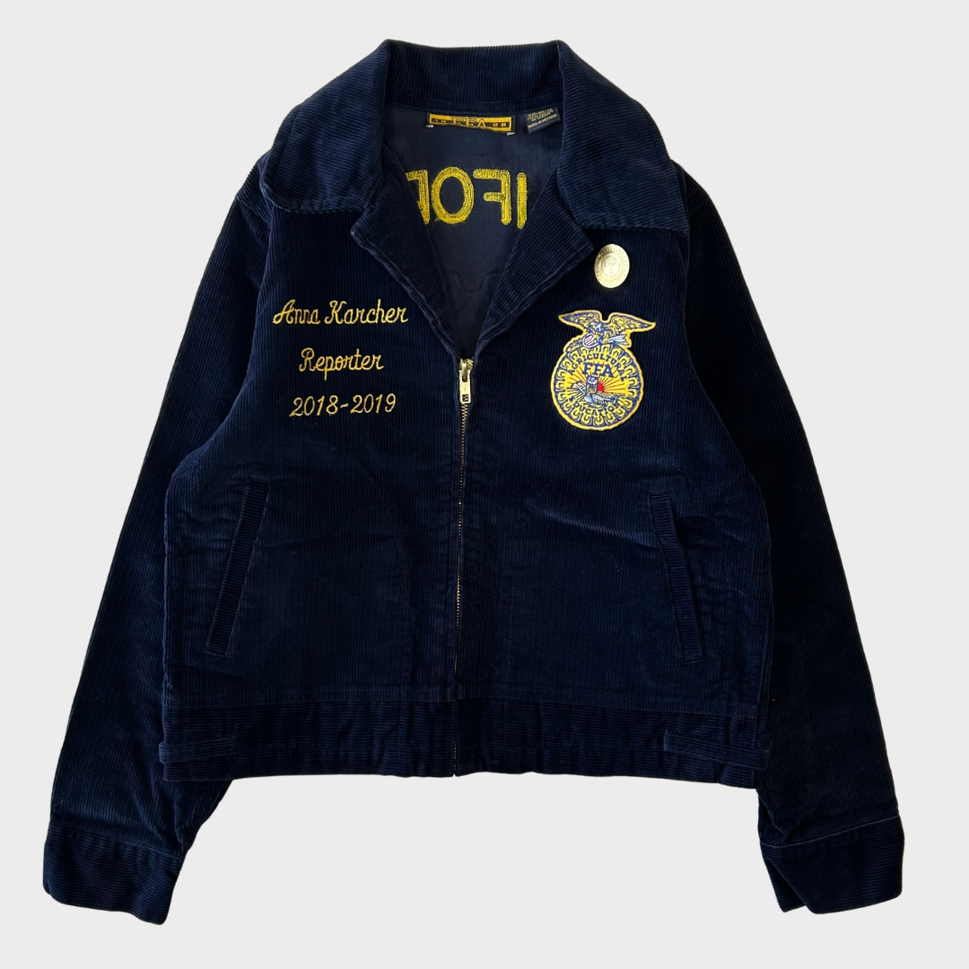 00's FFA ジャケット "CALIFORNIA" 紺 (34)/A9338J-SO