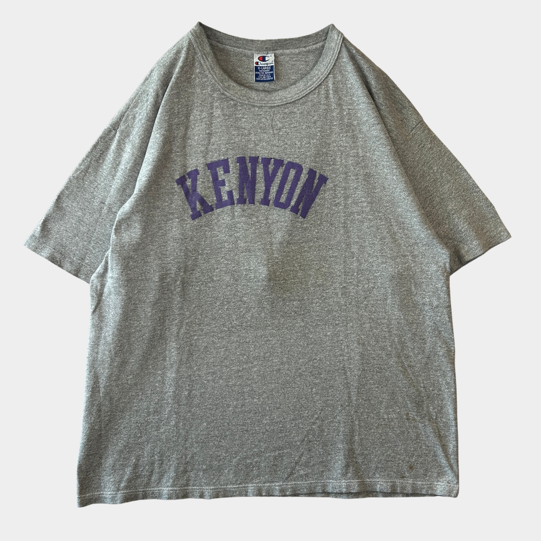90's champion チャンピオン KENYON カレッジTシャツ グレー(XL)/C0956T-SO