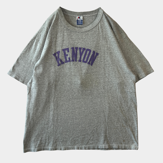 90's champion チャンピオン KENYON カレッジTシャツ グレー(XL)/C0956T-SO