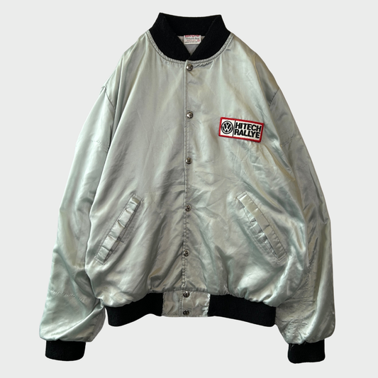 90's Birdie "HITECH RALLYE" ワーゲン ナイロンブルゾンジャケット シルバー (M)/A8105J-SO