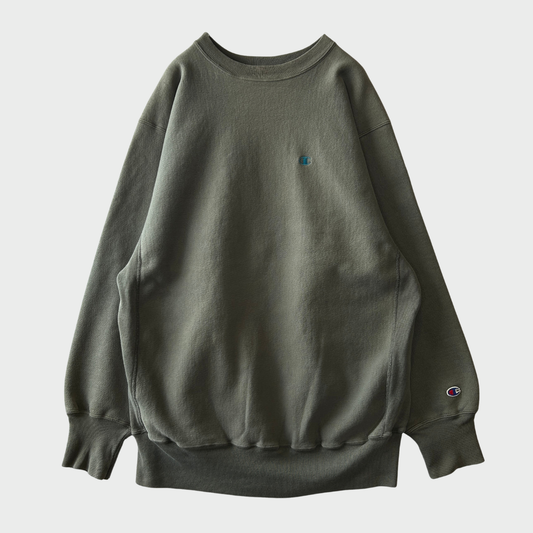 00's Champion Reverse weave リバースウィーブ スウェット カーキ (XXL)/C0661S-SO57