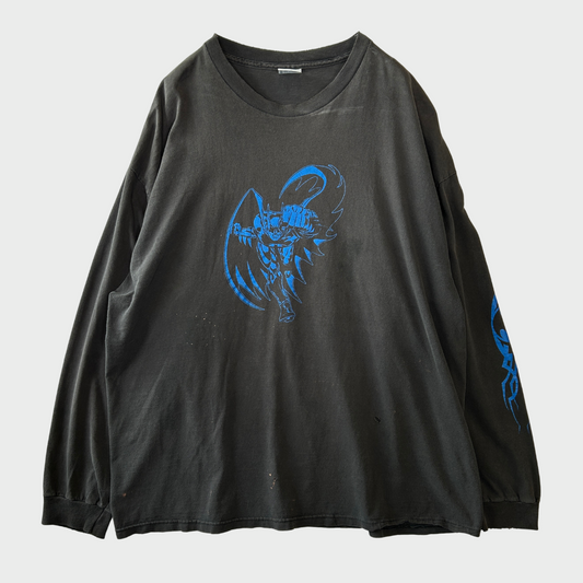 00's DELTA バットマン キャラクターロングTシャツ 黒 (2XL)/A6512T-SO