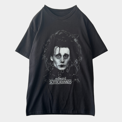 00's Scissor Hands エドワード・シザーハンズ ムービーTシャツ 黒 (サイズ不明)/C1047T-SO