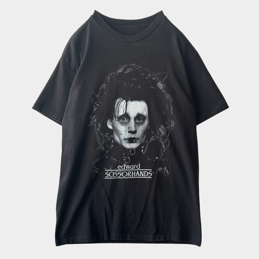 00's Scissor Hands エドワード・シザーハンズ ムービーTシャツ 黒 (サイズ不明)/C1047T-SO