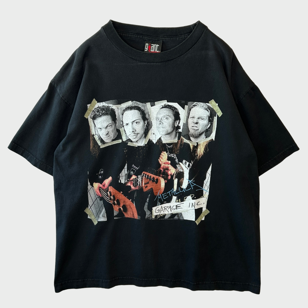 90's giant METALLICA GARAGE INC. アルバム ジャケ写 Tシャツ 黒 L