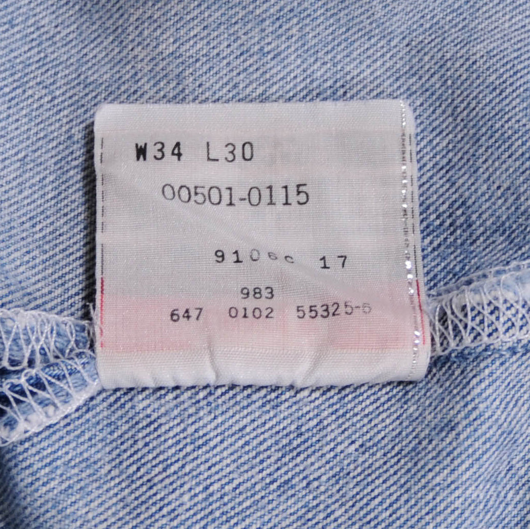 00's Levi's 501 USA 青(W34L30)/A3596P-SO