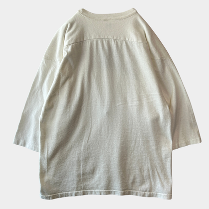 80's Champion チャンピオン LINSLY フットボールTシャツ コットン　白(L)/C1019T-SO