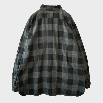 00's Ralph Lauren ラルフローレン チェックシャツ 黒灰 (2XL)/A7913S-SO