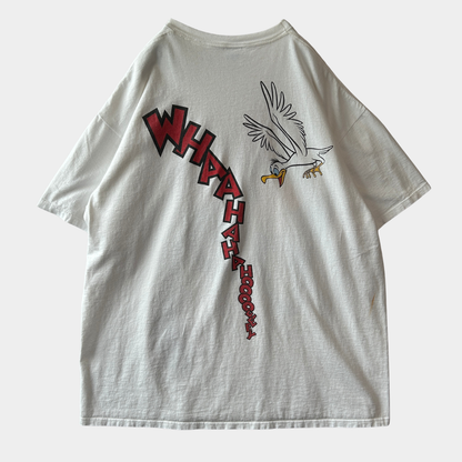 80~90's Disney ディズニー 逆さグーフィー 両面プリントTシャツ 白(XXL)/C1034T-SO