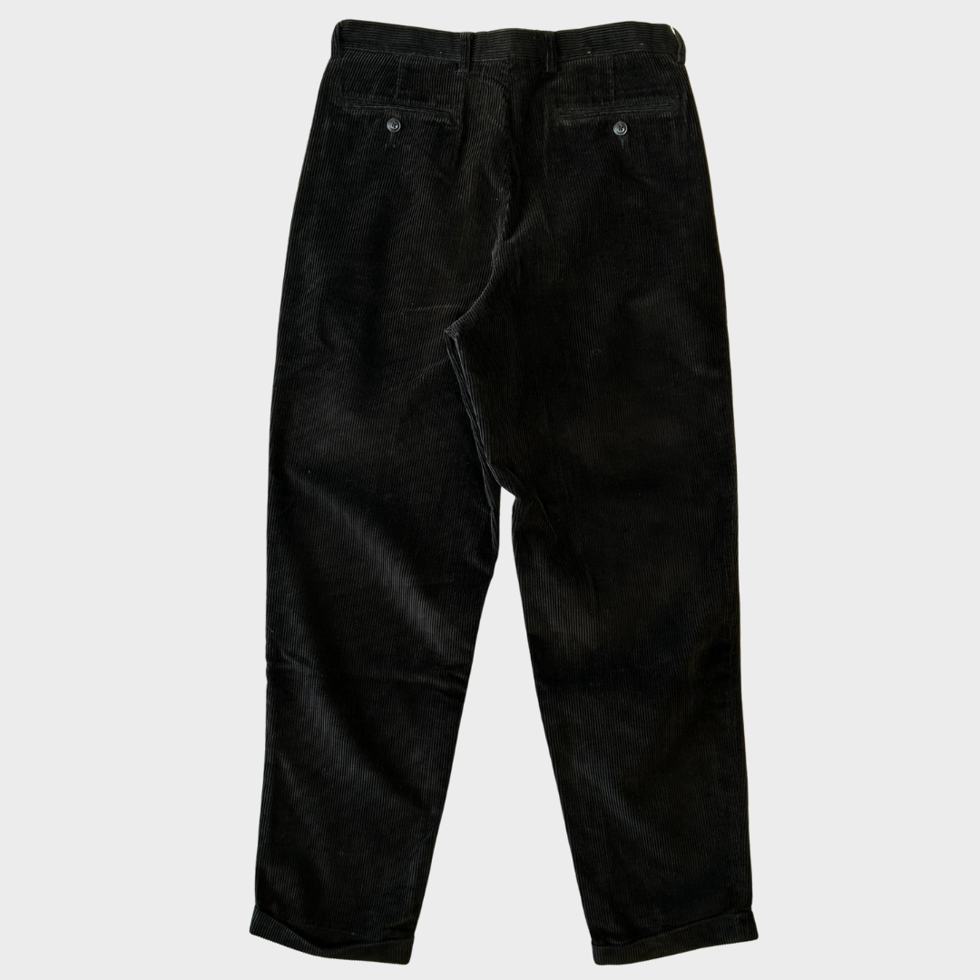 90's  NAUTICA ノーティカ コーデュロイ パンツ 黒 (W34/L34) /B1368P-SO