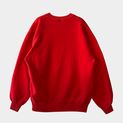 90's RUSSELL ATHLETIC "NEW MEXICO" カレッジ スウェット レッド (L)/A5609S-SO