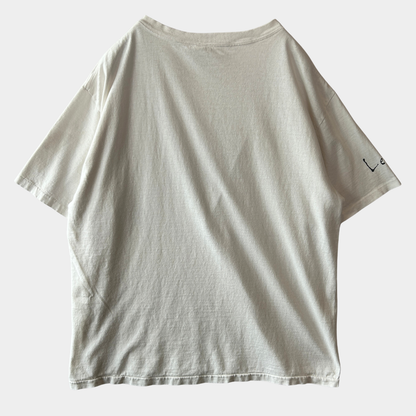 90's Levi's  リーバイス Buttoned Fly(ボタンフライ) 501 プリントTシャツ 白(XL)/C0969T-SO
