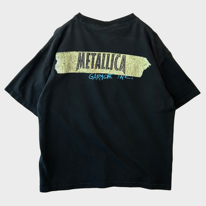 90's  giant  METALLICA  GARAGE INC. アルバム ジャケ写 Tシャツ 黒 L /A4313T-SO