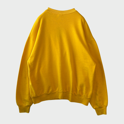 90's Disney ディズニー Winnie the Pooh くまのプーさん ピグレット スウェット イエロー (L) /C0135S-SO