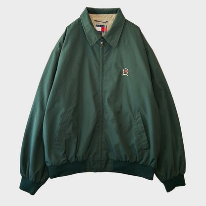 00's Tommy Hilfiger スウィングトップ 緑 (L)/A8202O-SO