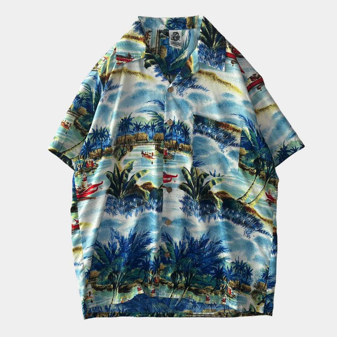 90's Kennington オープンカラー LTD アロハシャツ (M)/C0987S-SO
