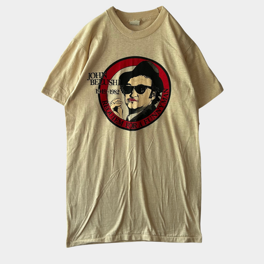 80's "JOHN BELUSHI" 1949 ~ 1982 T-shirt Tシャツ ベージュ (L)/A6834T-SO