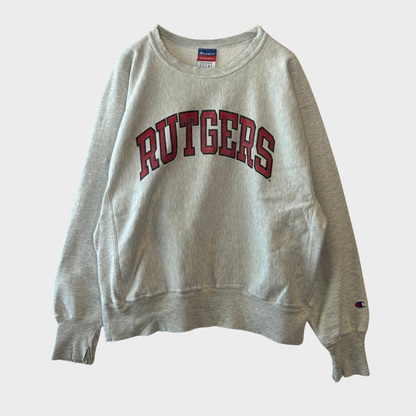 00's  Campion  REVERSE WEAVE リバースウィーブ RUTGERS グレー L /A8921S-SO