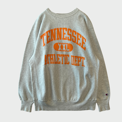 90's  Campion  Reverse Weave リバースウィーブ TENNESSEE ATHLETIC DEPT グレー XXL /A8467S-SO