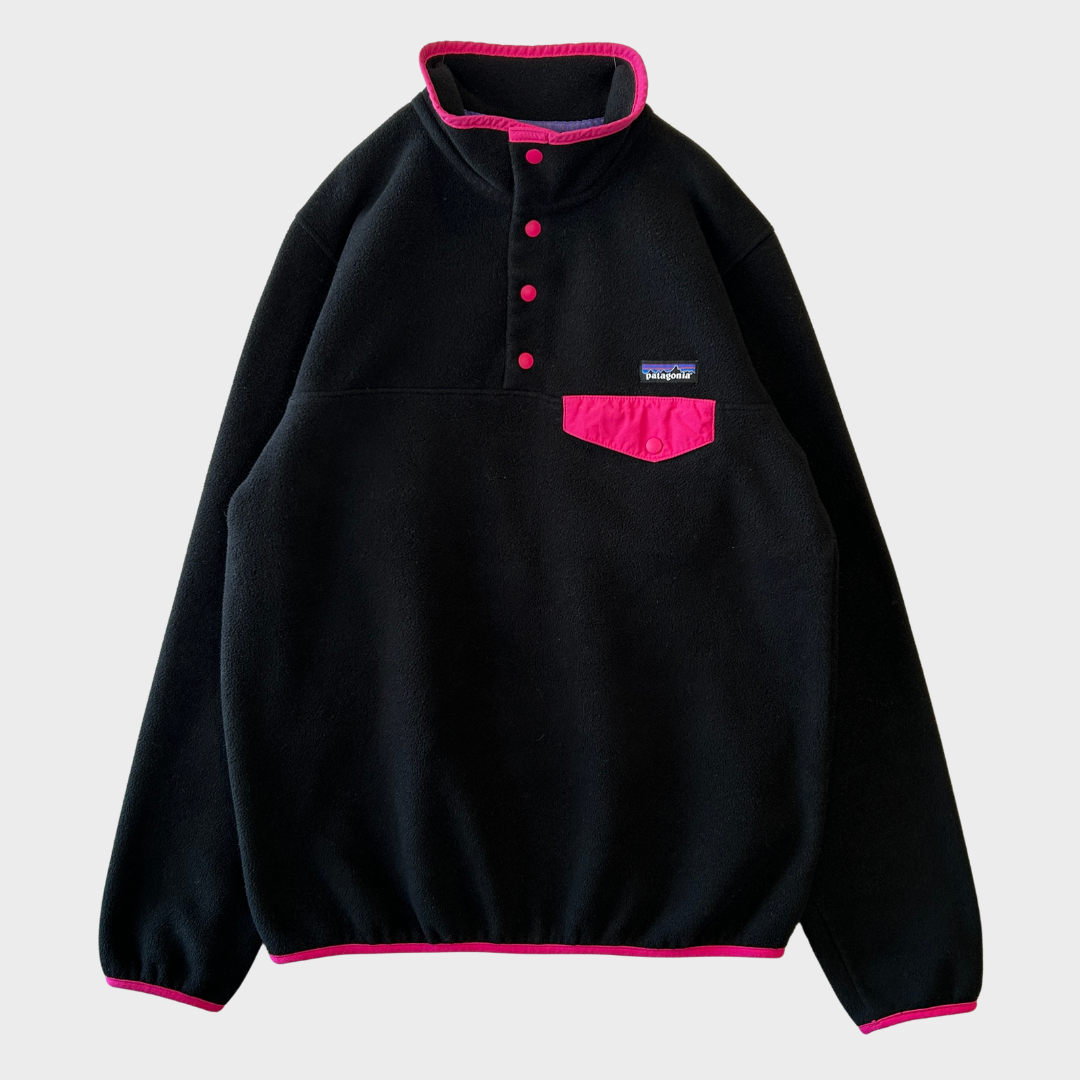 Patagonia パタゴニア スナップT フリース 黒 ウィメンズM /A8891F-SO