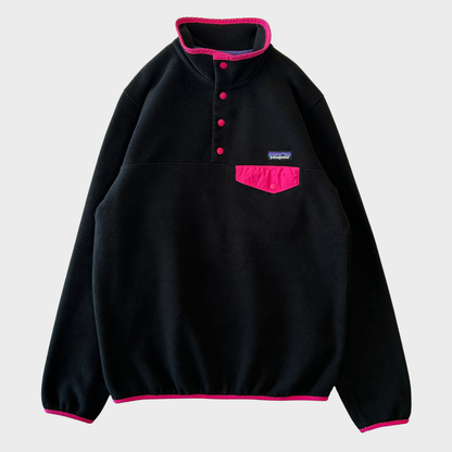 Patagonia パタゴニア スナップT フリース 黒 ウィメンズM /A8891F-SO