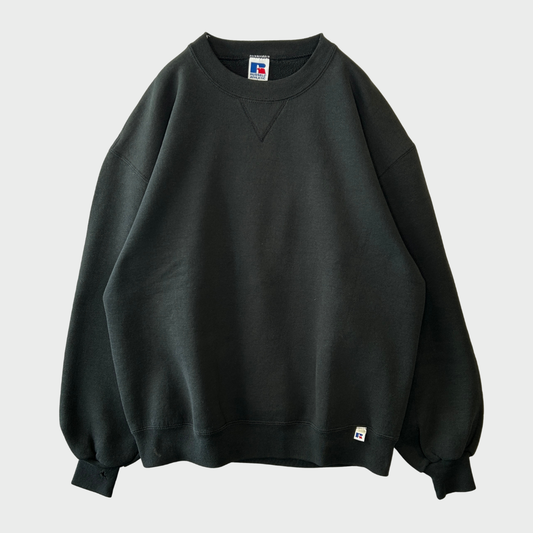 90's  Russell Athletic ラッセル 無地スウェット 黒 (L) /A8797S-SO